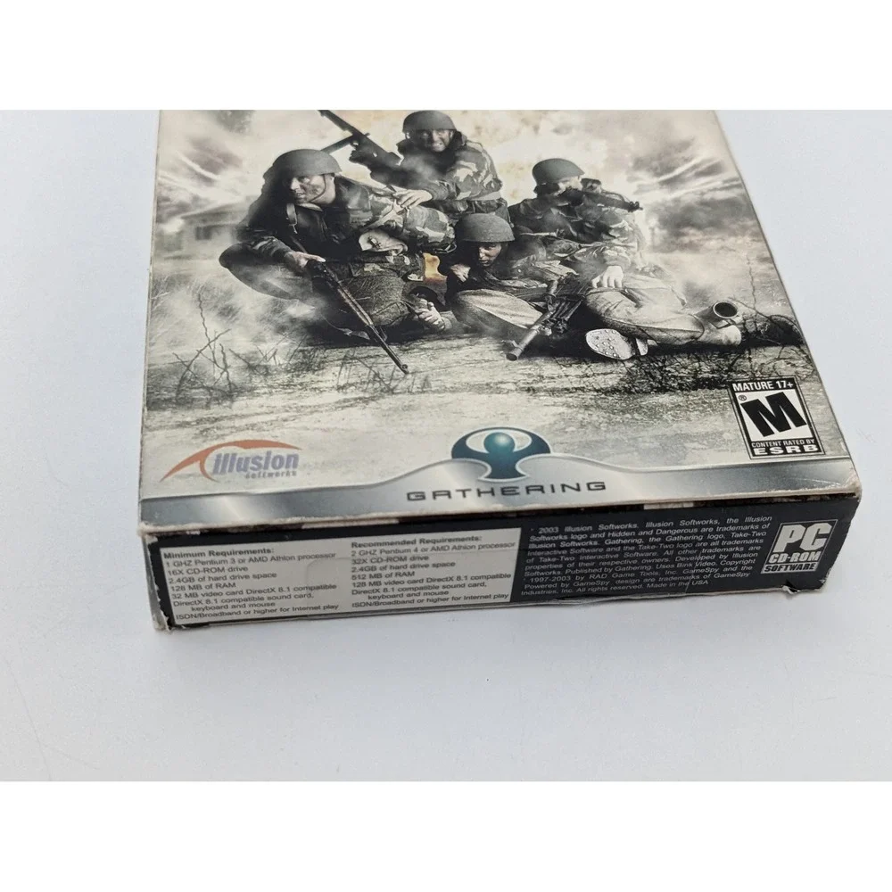 Gathering PC Game Hidden & Dangerous 2 WWII Tactical Shooter Big Box